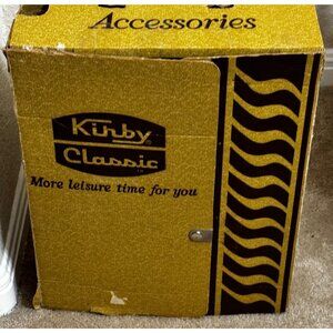 Vtg Kirby Classic Vacuum Cleaner Accessories Attachments W/ Original Box Brown